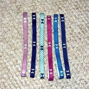 Pack of 5 girls Under Armour headbands